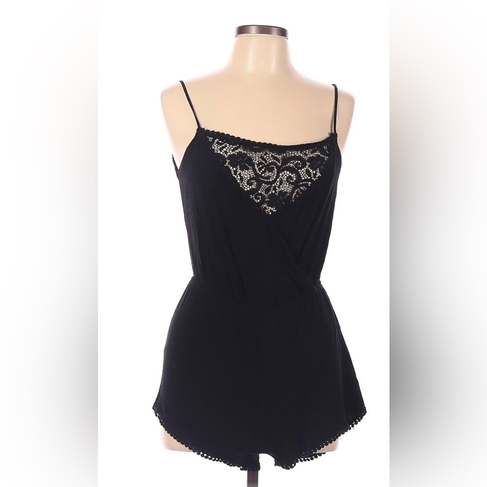 Ambiance Black Lace Romper